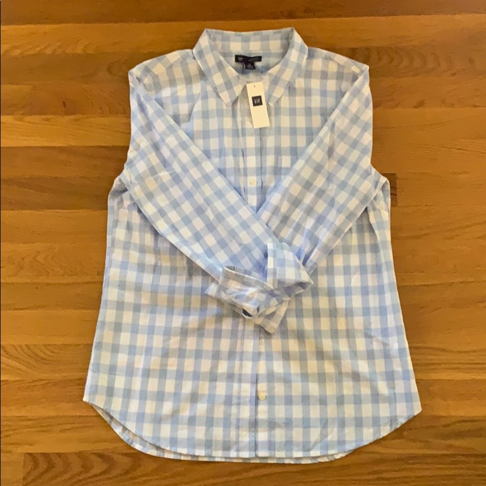⭐️ GAP Factory women’s buffalo plaid shirt, M, NWT